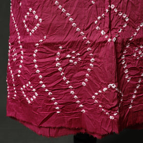 Kutch tie-dye satin cotton bandhani 3pc unstitched dress