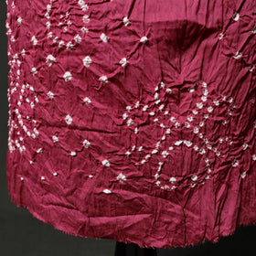 Kutch tie-dye satin cotton bandhani 3pc unstitched dress