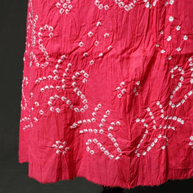 Kutch tie-dye satin cotton bandhani 3pc unstitched dress