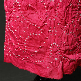 Kutch tie-dye satin cotton bandhani 3pc unstitched dress
