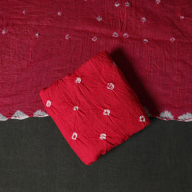 Kutch tie-dye satin cotton bandhani 3pc unstitched dress
