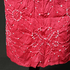Kutch tie-dye satin cotton bandhani 3pc unstitched dress
