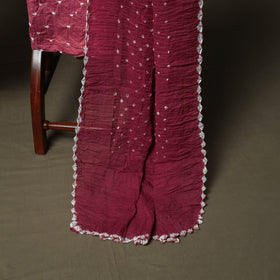 Kutch tie-dye satin cotton bandhani 3pc unstitched dress