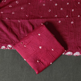 Kutch tie-dye satin cotton bandhani 3pc unstitched dress