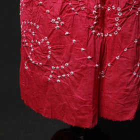 Kutch tie-dye satin cotton bandhani 3pc unstitched dress