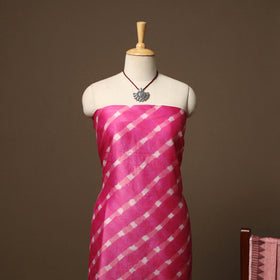 Leheriya tie-dye handloom chanderi silk 2pc unstitched