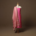 Leheriya tie-dye handloom chanderi silk 2pc unstitched