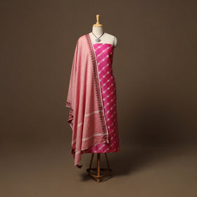 Leheriya tie-dye handloom chanderi silk 2pc unstitched