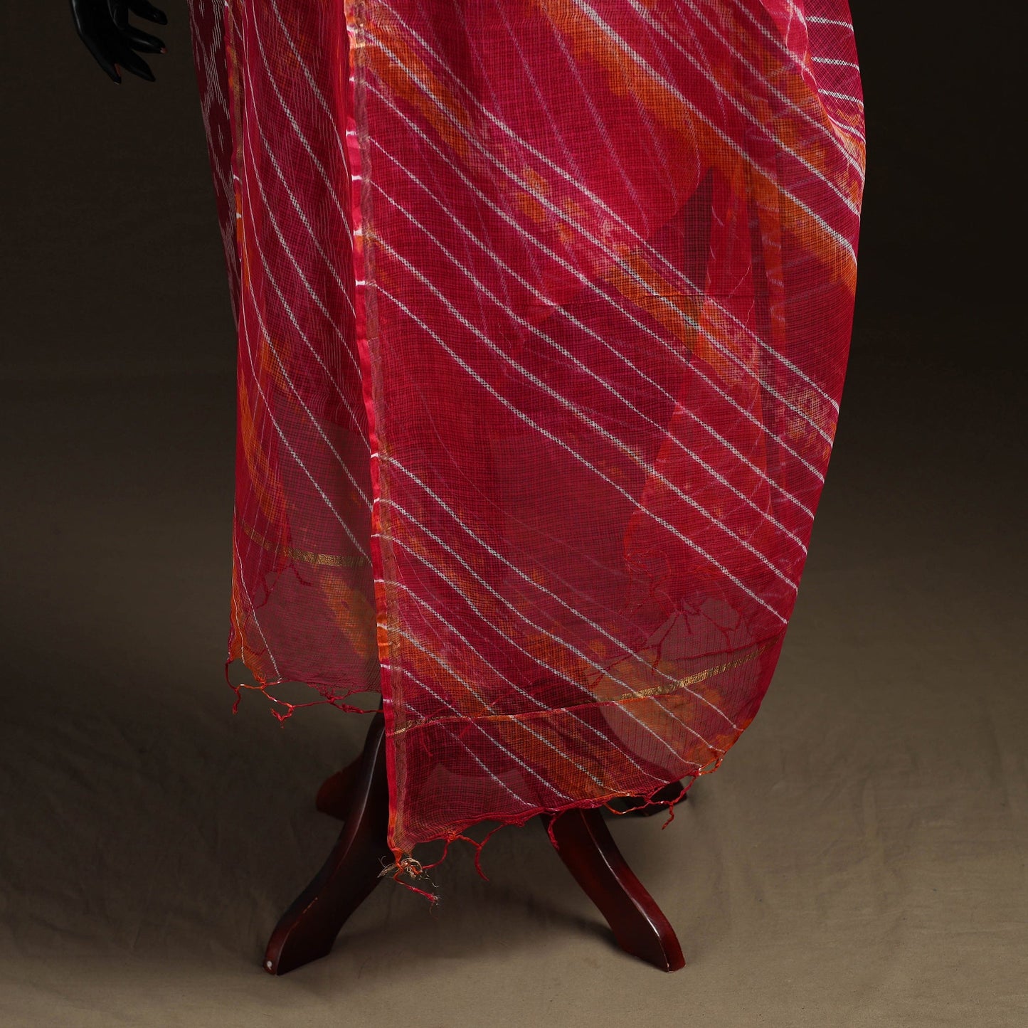 Leheriya tie-dye kota doria cotton dupatta 39 - handcrafted