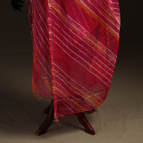 Leheriya tie-dye kota doria cotton dupatta 39 - handcrafted
