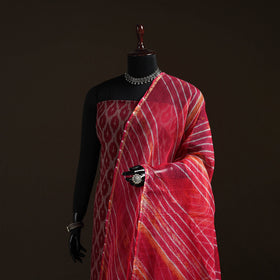 Leheriya tie-dye kota doria cotton dupatta 39 - handcrafted