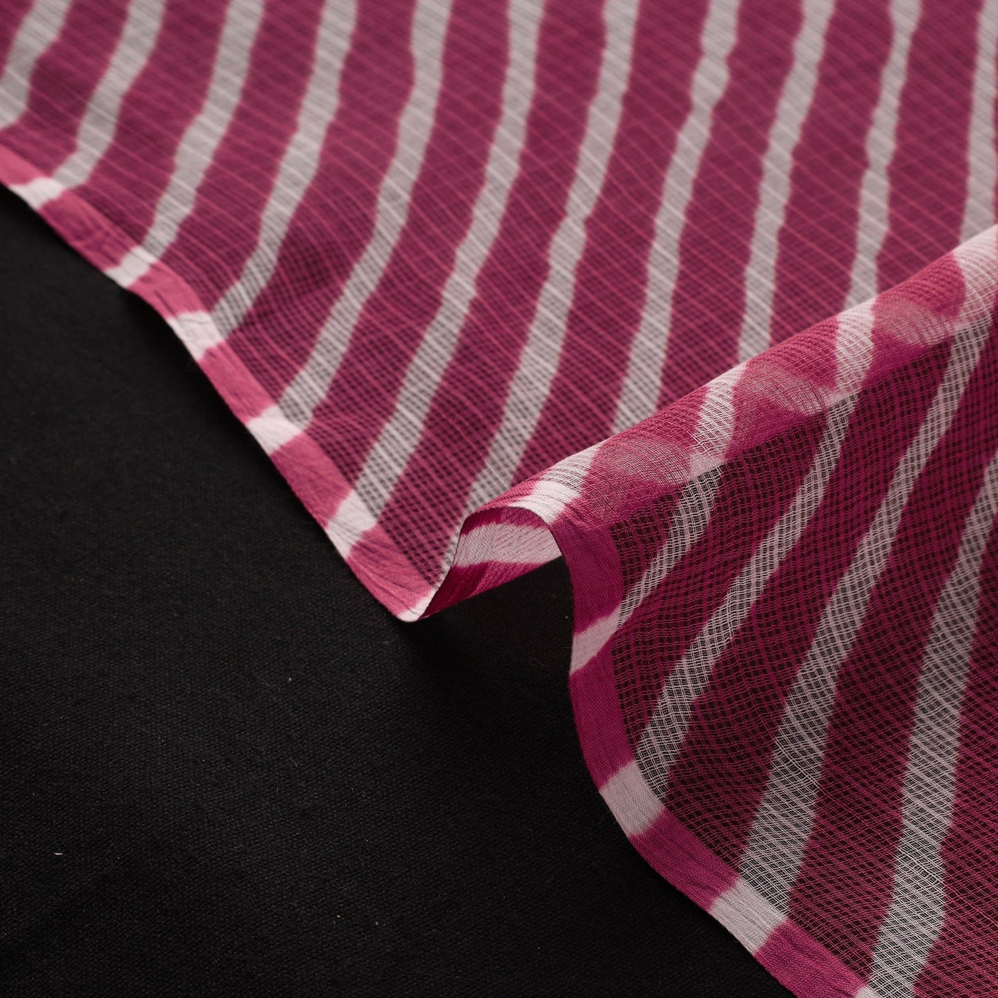 Leheriya tie-dye kota doria cotton fabric 13 - handcrafted