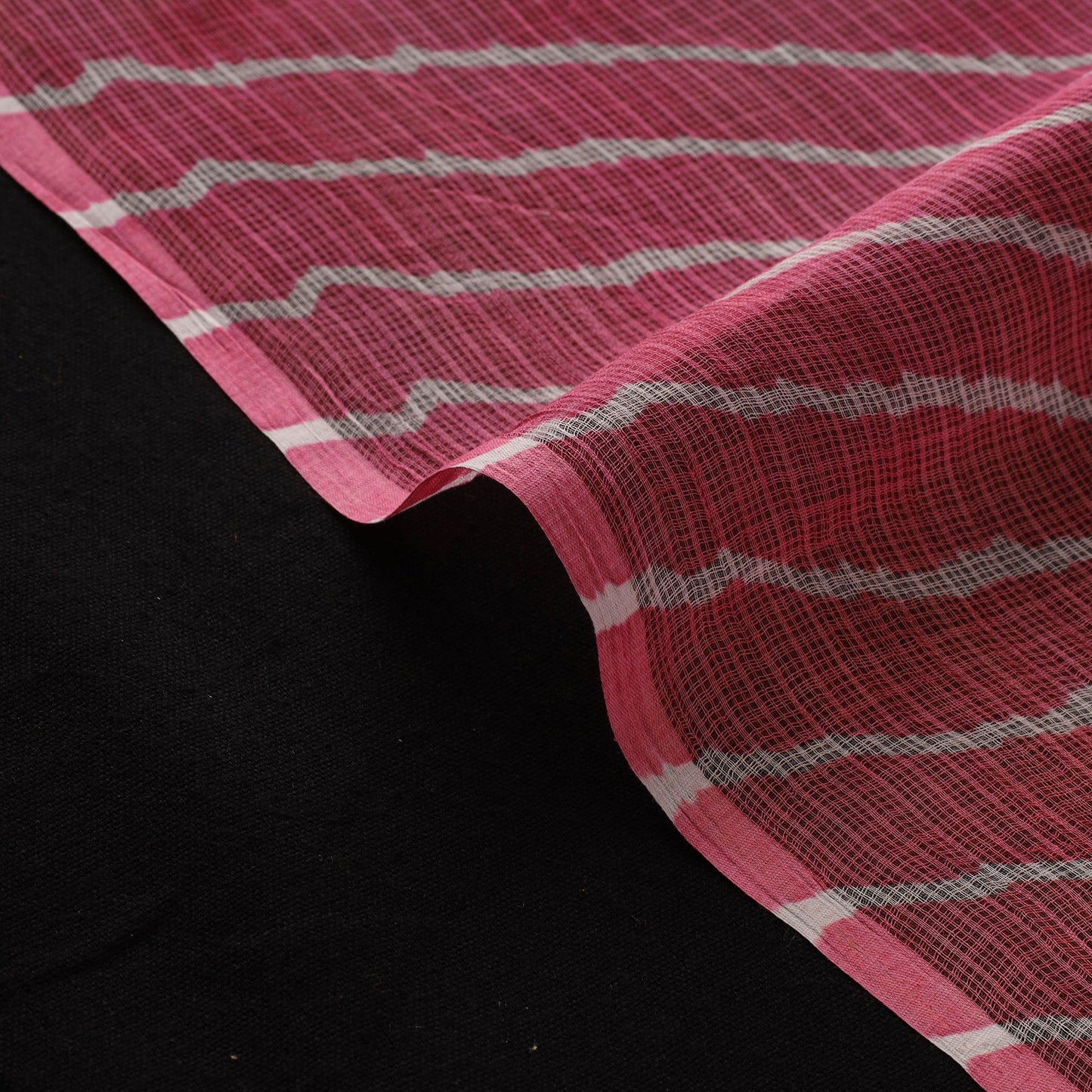 Leheriya tie-dye kota doria cotton fabric 19 - handcrafted