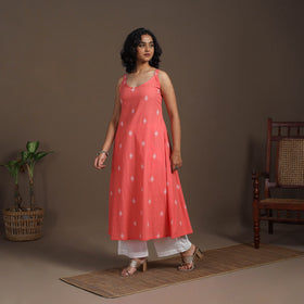 A-Line Cotton Jacquard Kurta