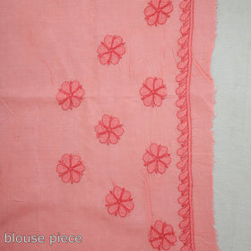  Lucknow Chikankari Hand Embroidery Terivoile Cotton Saree 11 Online at iTokri.com