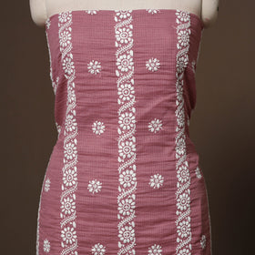 Lucknowi chikankari hand embroidered kota doria cotton 2pc