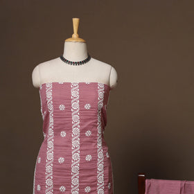 Lucknowi chikankari hand embroidered kota doria cotton 2pc