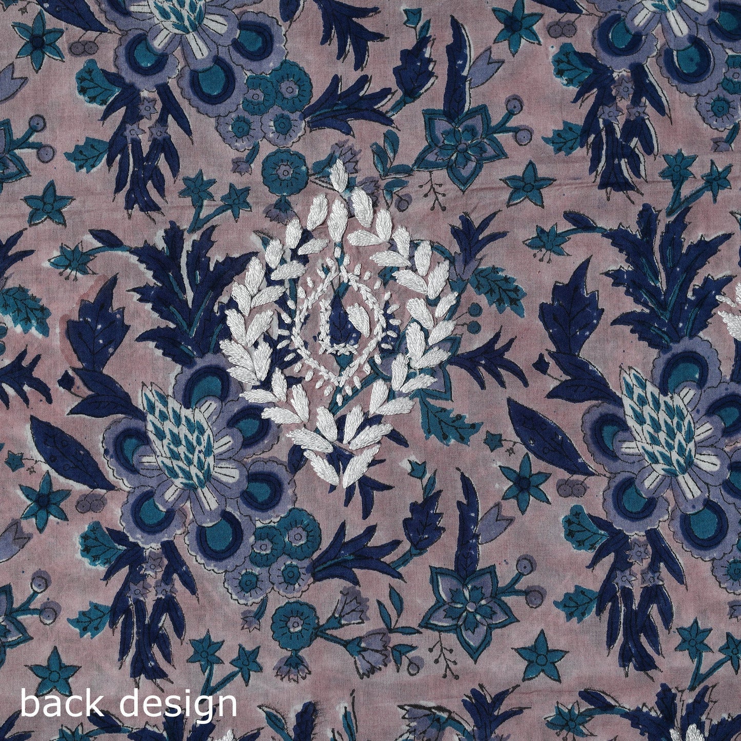 Lucknowi chikankari work sanganeri unstitched kurta