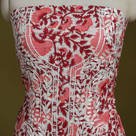 Lucknowi chikankari work sanganeri unstitched kurta