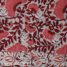 Lucknowi chikankari work sanganeri unstitched kurta