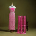 Pink - lucknowi hand embroidered chikankari georgette 3pc