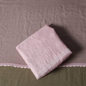 Pink - lucknowi hand embroidered cotton chikankari 3pc