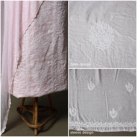 Lucknowi hand embroidered cotton chikankari 3pc unstitched