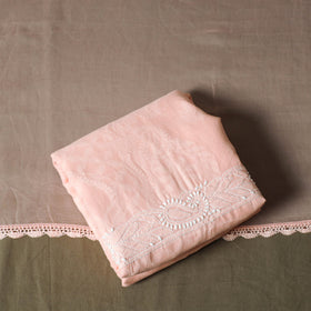 Pink - lucknowi hand embroidered cotton chikankari 3pc