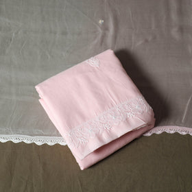 Pink - lucknowi hand embroidered cotton chikankari 3pc