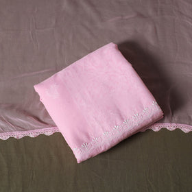 Pink - lucknowi hand embroidered cotton chikankari 3pc