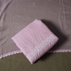 Purple - lucknowi hand embroidered cotton chikankari 3pc