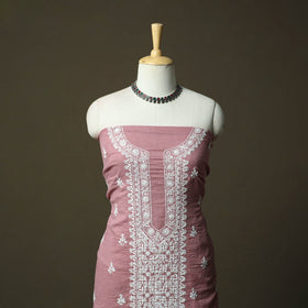 Lucknowi hand embroidered kota doria cotton chikankari 2pc