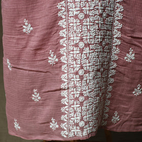 Lucknowi hand embroidered kota doria cotton chikankari 2pc