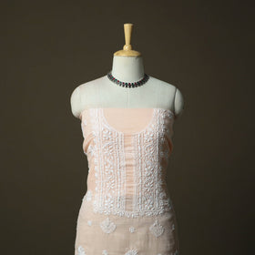 Lucknowi hand embroidered kota doria cotton chikankari 2pc