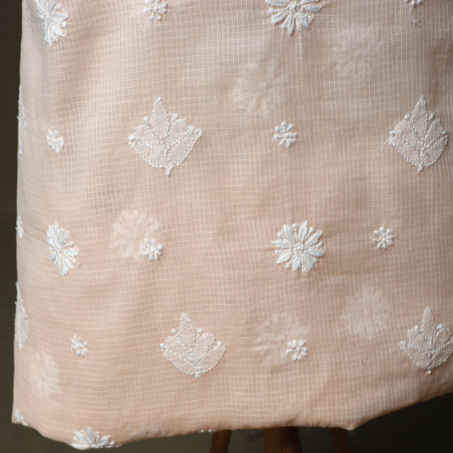 Lucknowi hand embroidered kota doria cotton chikankari 2pc