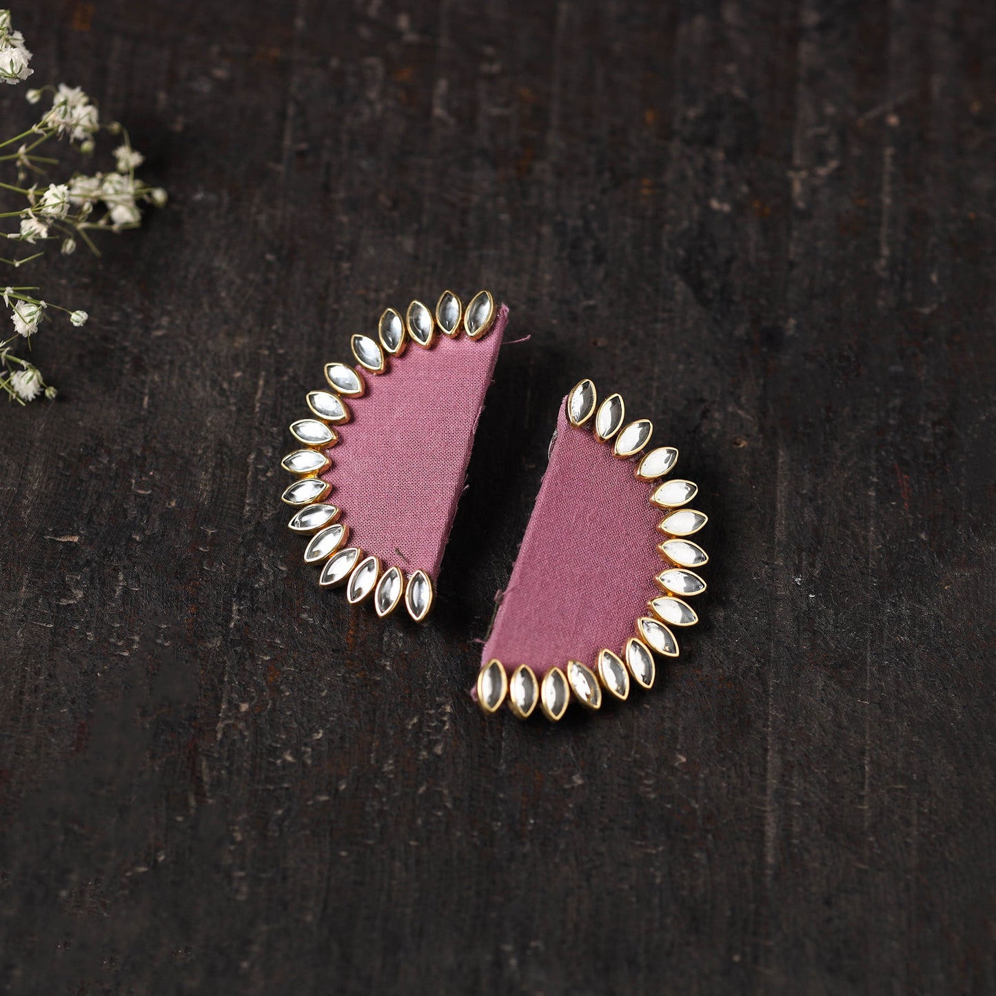 Mahira Stone Work Fabart Earrings Online