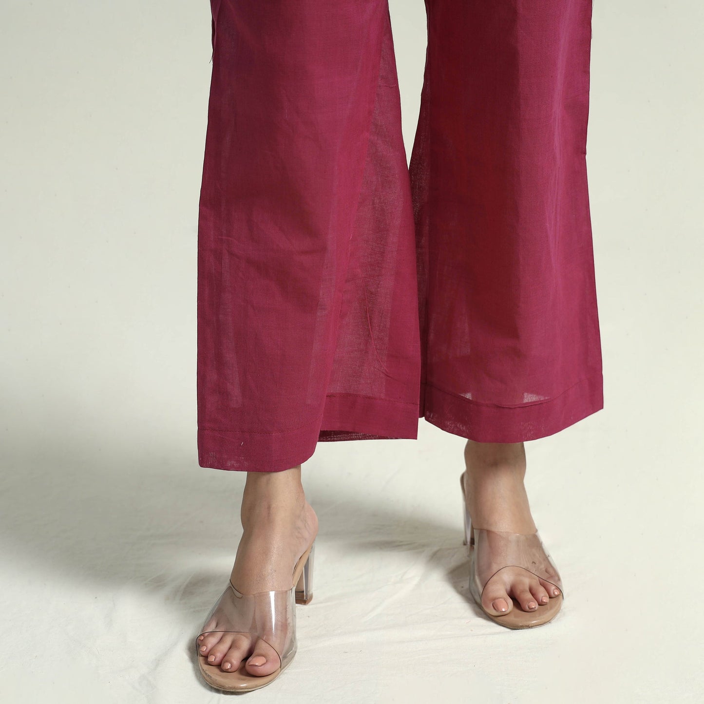  Mangalagiri Kurta with Palazzo & Dupatta Set