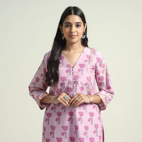 Mangalagiri Kurta with Palazzo & Dupatta Set
