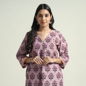  Mangalagiri Kurta with Palazzo & Dupatta Set