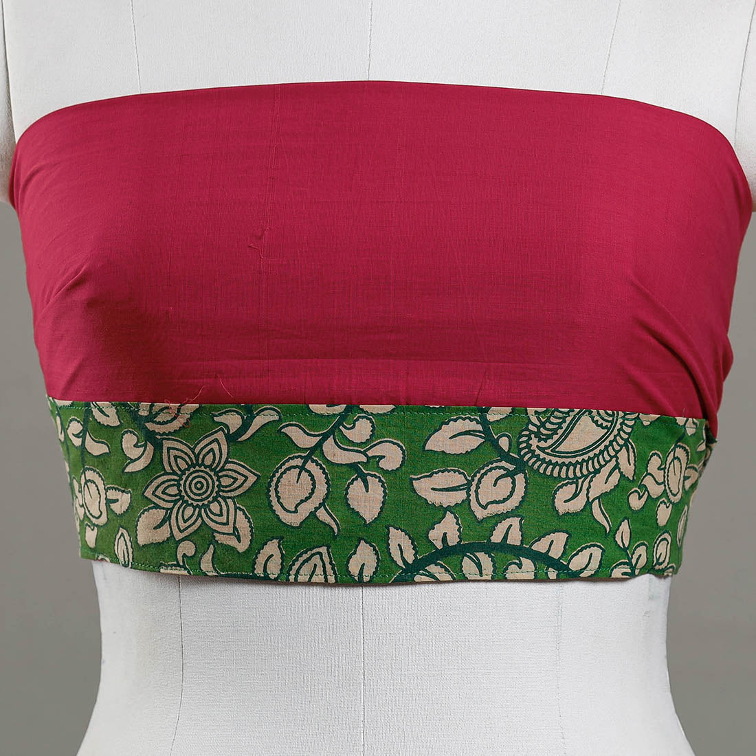 Buy Mangalagiri Handloom Cotton Blouse Piece with Border Online at iTokri.com