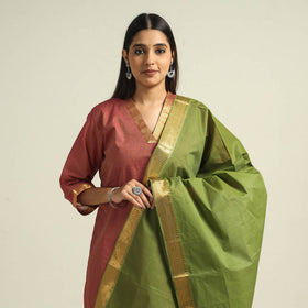 Mangalagiri Kurta with Palazzo & Dupatta Set
