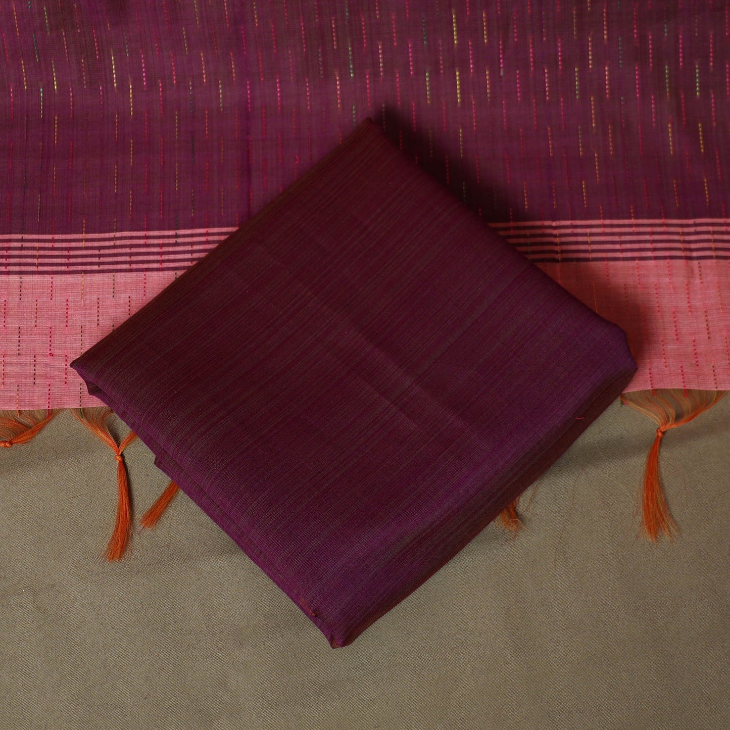 Mangalagiri silk cotton 3pc unstitched dress material