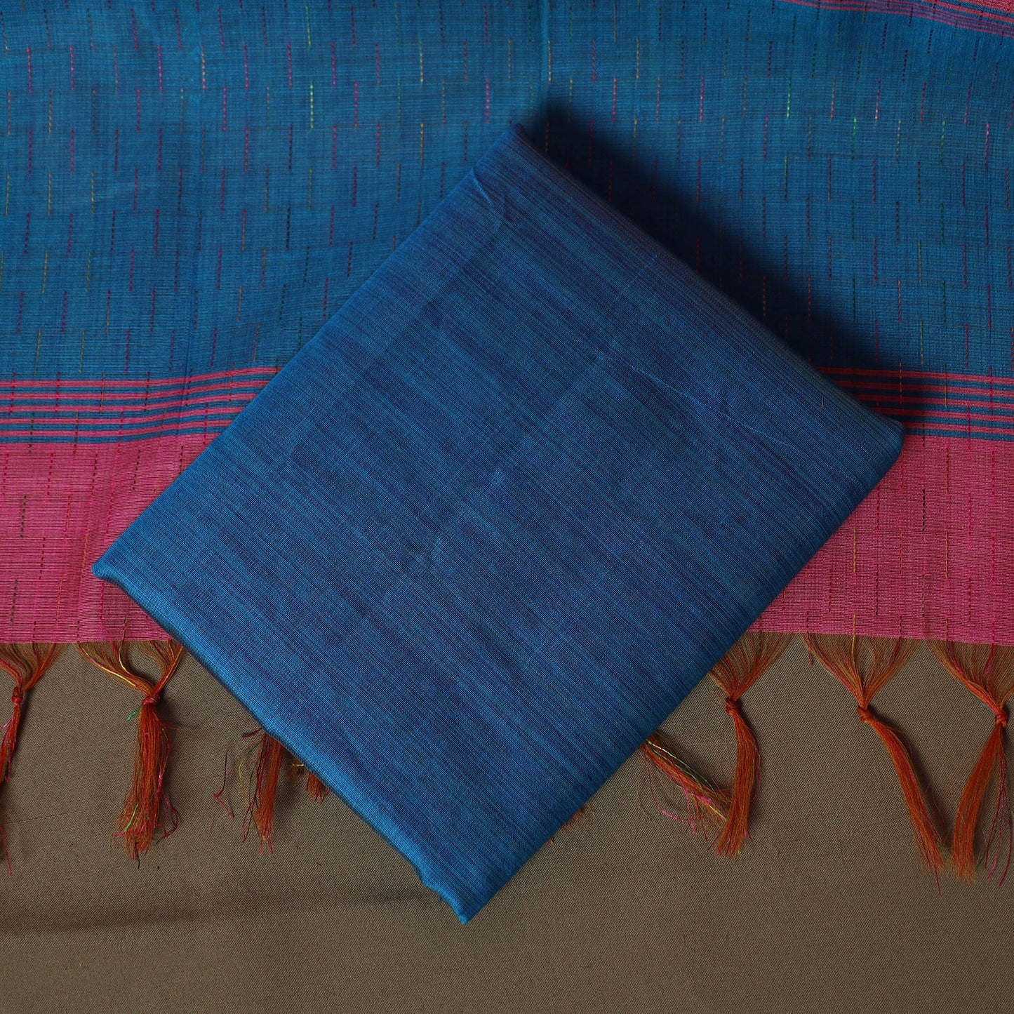 Mangalagiri silk cotton 3pc unstitched dress material