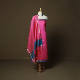 Mangalagiri silk cotton 3pc unstitched dress material