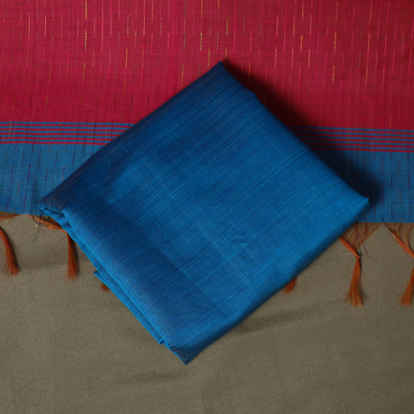 Mangalagiri silk cotton 3pc unstitched dress material