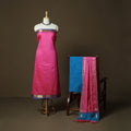 Mangalagiri silk cotton 3pc unstitched dress material