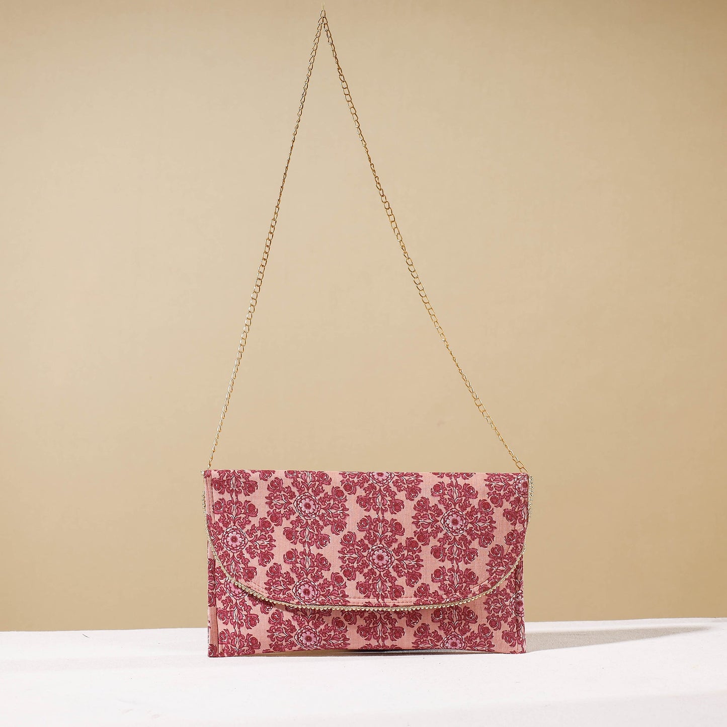Pink Marudhara Printed Sling Clutch Wallet