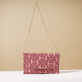 Pink Marudhara Printed Sling Clutch Wallet