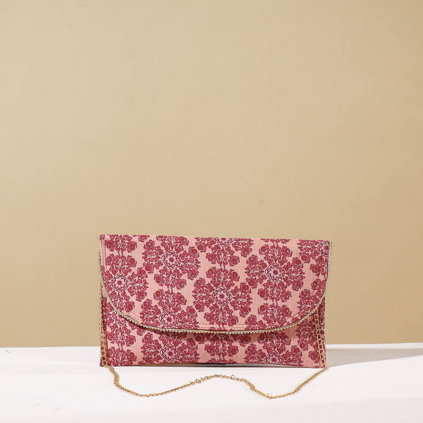 Pink Marudhara Printed Sling Clutch Wallet