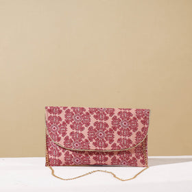 Pink Marudhara Printed Sling Clutch Wallet